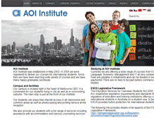 Tablet Screenshot of aoi.edu.au
